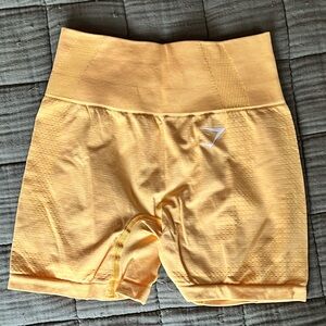 Yellow Gymshark Women's Shorts